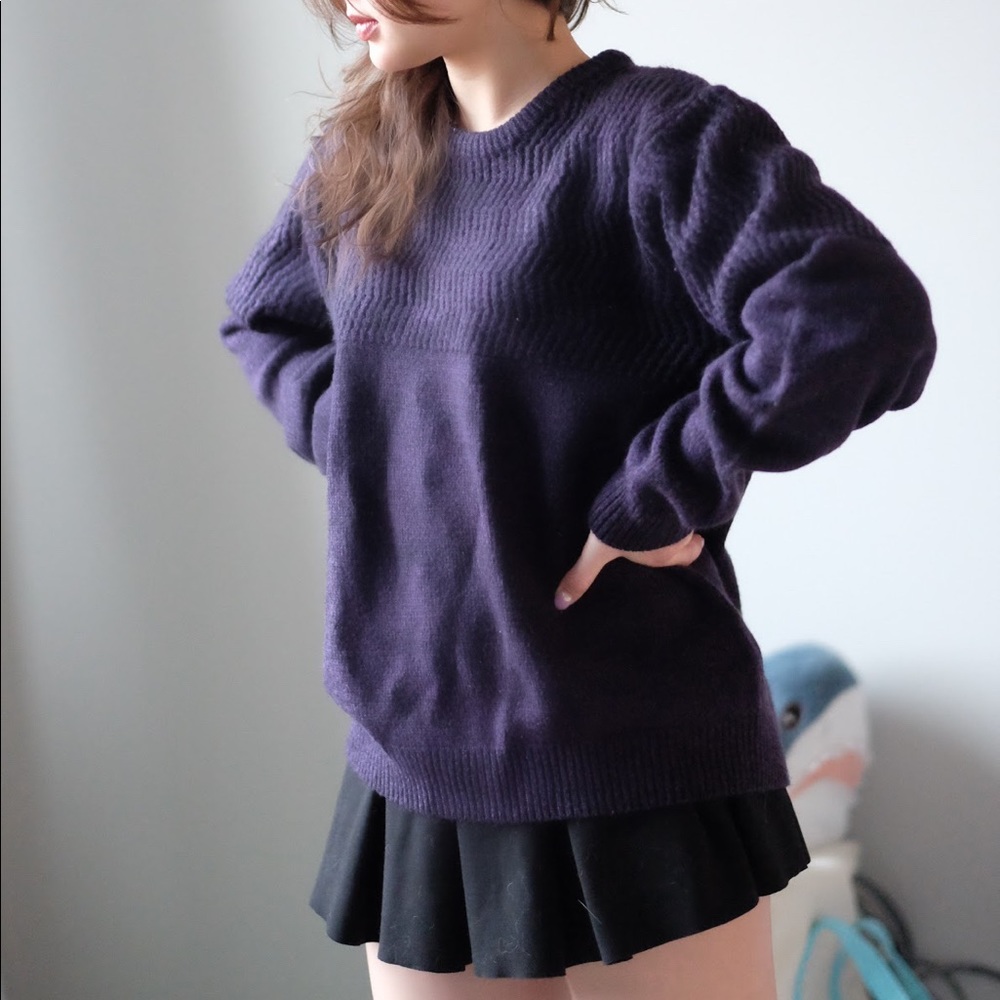 TOPSHOP/TOPMAN Purple Sweater